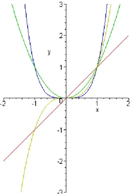 Figure 2.1: Potenze ad esponente natu- natu-rale