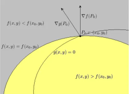 Figure 1.9: Principio dei moltiplicatori di Lagrange