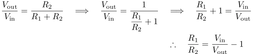 Table 3 shows the voltage divider schematics and output formulas for the two cases analyzed in Section 2