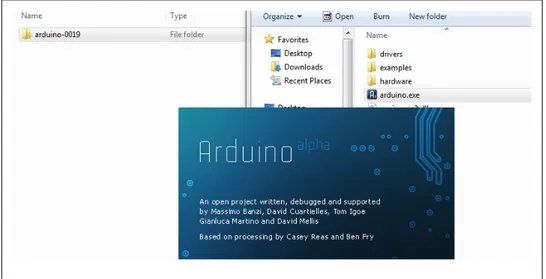 Figure 1-2. Arduino splash screen (version 0019 in Windows 7)