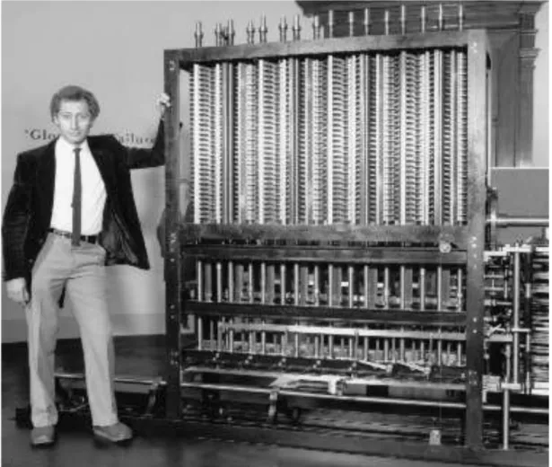 Fig. La Macchina delle Differenze 2, ricostruita secondo i dise- dise-gni di Babbage nel 1991 presso il Museo delle Scienze di  Lon-dra