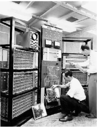 Fig. Il computer TRADIC presso i Bell Labs (1955).  