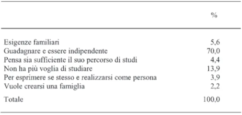 Tab. 24 - Tipo di percorso successivo alla scuola superiore/corso FP (val. %)