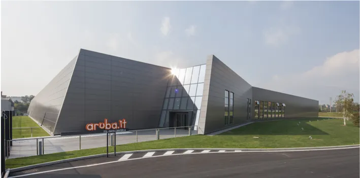 Figura 1. The Aruba Global Data Center, the biggest data center of Italy, situated in Ponte San Pietro, in the province of Bergamo, in a secure non-seismic and non-hydrogeological-risk area
