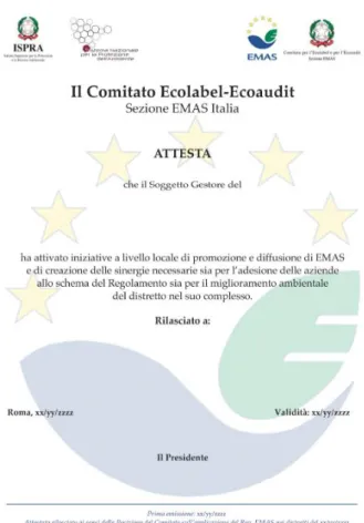 Figura 5 Attestato EMAS