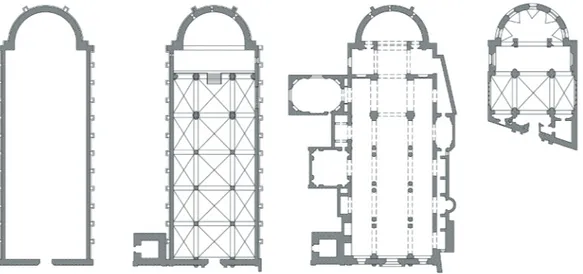 Fig. 4. Inverse perspective reconstruction of the bell tower from an  ancient photography taken before its demolition