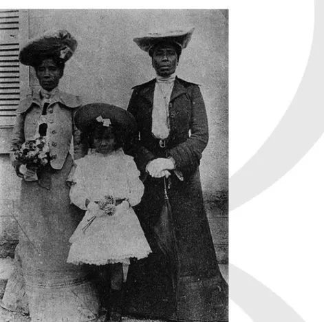 Figura 2. Ranavalona, sua tia Ramasindrazana e a sua sobrinha Marie-Louise  Fonte : Arquivo departamental de Vic-sur-Cère (França) 