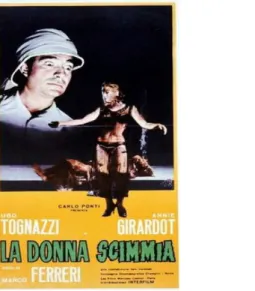 Figura 3. Marco Ferreri, La Donna Scimmia,1964 .
