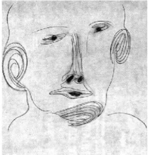 Figura  7:  Autorretrato  en  sepia,1966,  pastel  sobre  papel.  Presentada  en  la  Galería Daniel Gervis en 1967 con texto de  Henry Miller