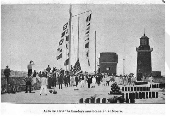Figura   5.   La   independencia   cubana,   20   de   mayo   1902   (“viñeta”  n.  40):  “Es  un  día  radiante