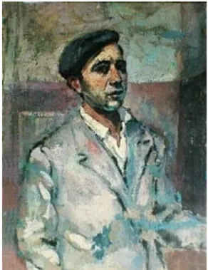 Figura 2. Manlio Sarra, Autoritratto, olio su tela (32x25 cm), 1944