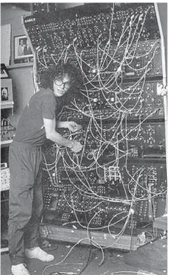 Fig. 3 | Steve Porcaro of “toto” with a modular synthesizerpolyfusion ‘damius’