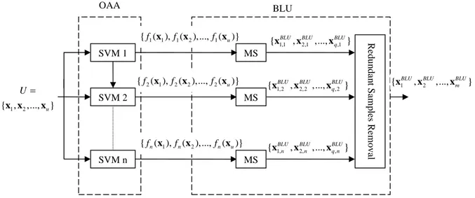 Fig. 1. Multiclass architecture adopted for the BLU technique 