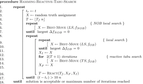 Figure 7: The H-RTS algorithm. weight via the formula:
