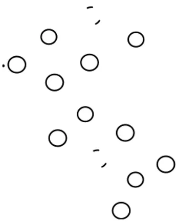 Fig. 1. Example of hierarchical WSN structure: dashed line nodes consist on nodes of higher level; thick solid line nodes are middle level nodes; thin solid line nodes consist on nodes of lower level.