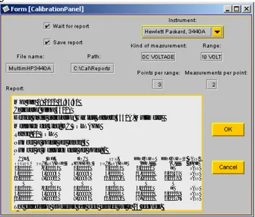 Fig. 4. Client-side panel for the remote management of cali- cali-bration operations.