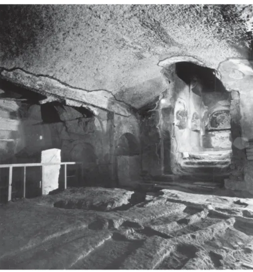Fig. 1. Napoli, Catacombe di San Gennaro: basilica e cripta dei vescovi (Fasola, /HFDWDFRPEH,  ¿J