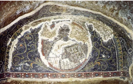 Fig. 2. Napoli, Catacombe di San Gennaro: mosaico di Quodvultdeus (Fasola, /HFDWDFRPEH,  WDY;,,D