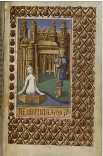 Fig. 3 : David et Bethsabée, in Heures à l’usage de Rome, London - British Library, Ms