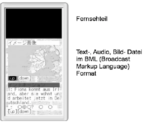 Abb. 1 – Template für kombinierten Empfang von Mobil-TV und Internet 