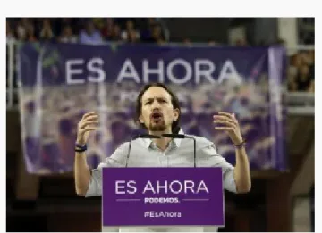 Fig. 3 – Pablo Iglesias, segretario generale di Podemos