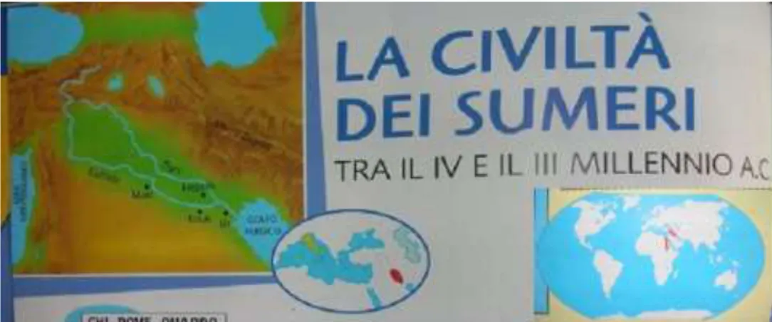 Figura 6. Immagine tratta dal sussidiario “Poster”, classe IV (2009), Giunti Scuola, pp