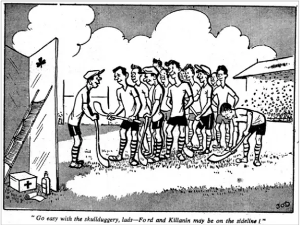 Fig. 3. This cartoon was published in the June edition of Dublin Opinion Magazine, 1956,   p