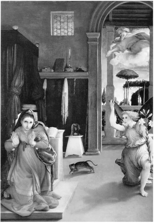 Fig. 3. Lorenzo Lotto, Annunciazione, Recanati, Musei Civici, Villa Colloredo Mels.