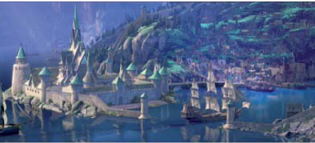Fig. 8. Veduta di Arendelle nel fi lm (Fonte: &lt;http://whenonearth.net/amazing-places- &lt;http://whenonearth.net/amazing-places-thatinspired-22-disney-animated-movies&gt;)