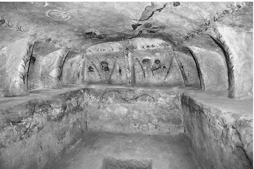 Fig. 8. Sabratha, tomba del Defunto eroizzato (foto M. Benassai 2008).