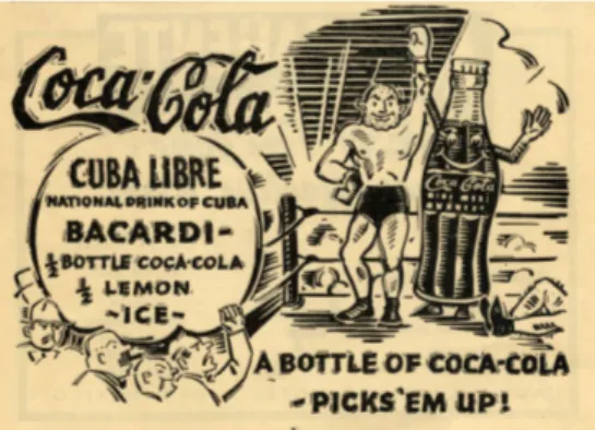 Fig. 4. Coca-Cola sfrutta il Cuba Libre per pubblicizzare il proprio prodotto