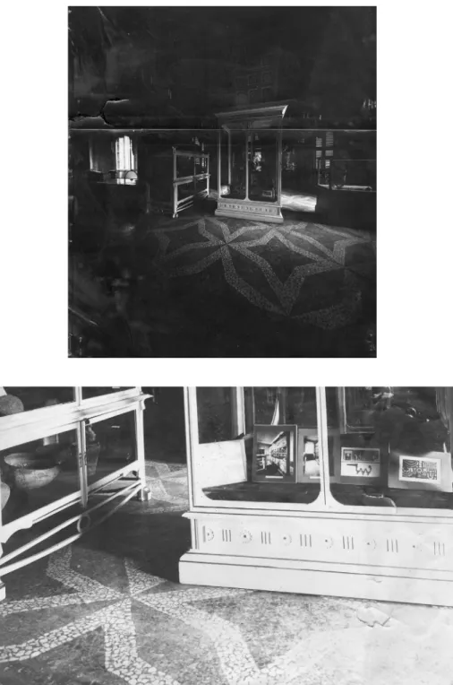 Fig. 10 a e b. “Museo Piceno”, allestimento del 1914, veduta generale e particolare del Salone  Appiani,  Villa  Reale,  Milano,  SABAP,  Archivio  fotografico,  b