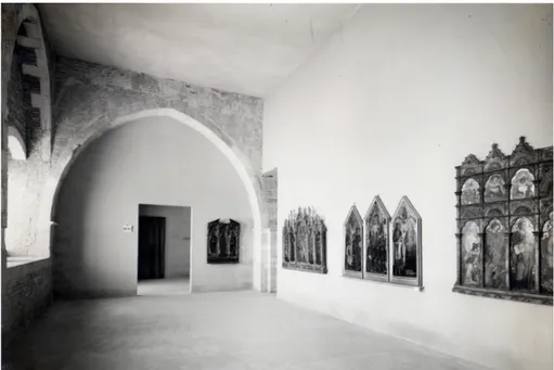 Fig. 7 Mostra della Pittura Veneta nelle Marche, primo piano, Ancona, Palazzo degli  Anziani, data immagine 1950, Archivio fotografico ASSU, negativo 28070