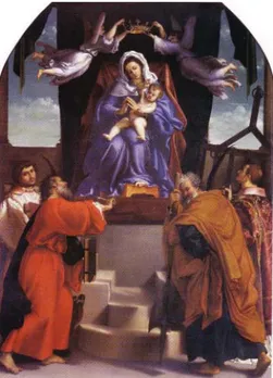 Fig. 12. Lorenzo Lotto, The altarpiece of the Halberd, Ancona, Civic Museum