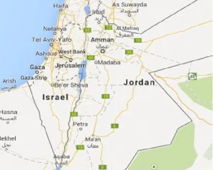 Fig 5.  Security barrier along the Jordanian border.