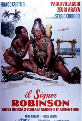 Fig. 9 Locandina del film Il signor Robinson, mostruosa storia d ’amore e d’avventure