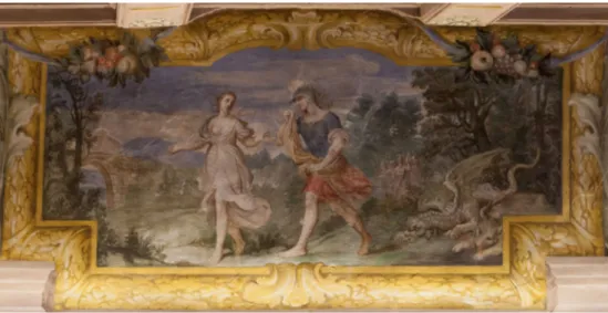Fig. 2. Carlo Antonio Rambaldi,  Giasone e Medea, Macerata, Palazzo Buonaccorsi
