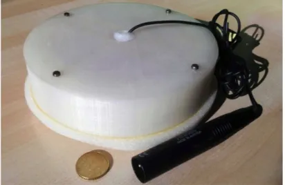 Figure 3.2: A picture of the floor acoustic sensor used during the recordings.