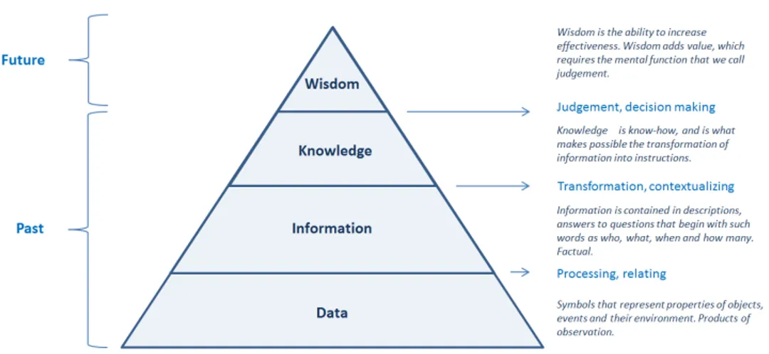 Figure 3.5: Knowledge hierarchy model [1].