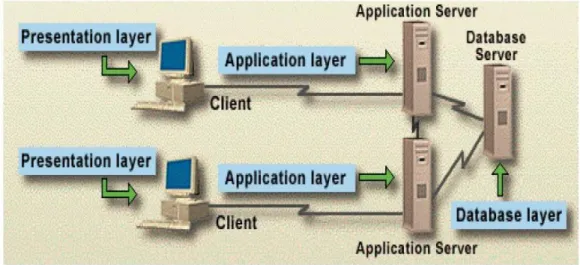 Fig. I.8 Architettura Client/Server nei sistemi ERP 