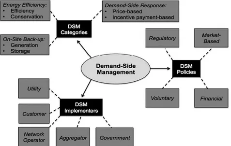Figure 4 – Actions and technologies of DSM [16,25]