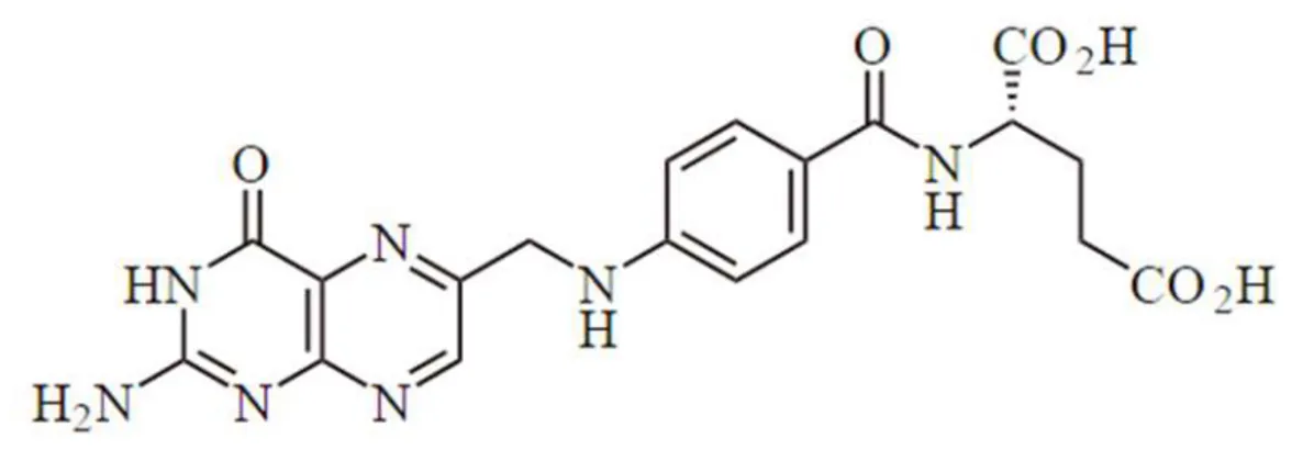 Figure 14. Chemical structure of folic acid.  