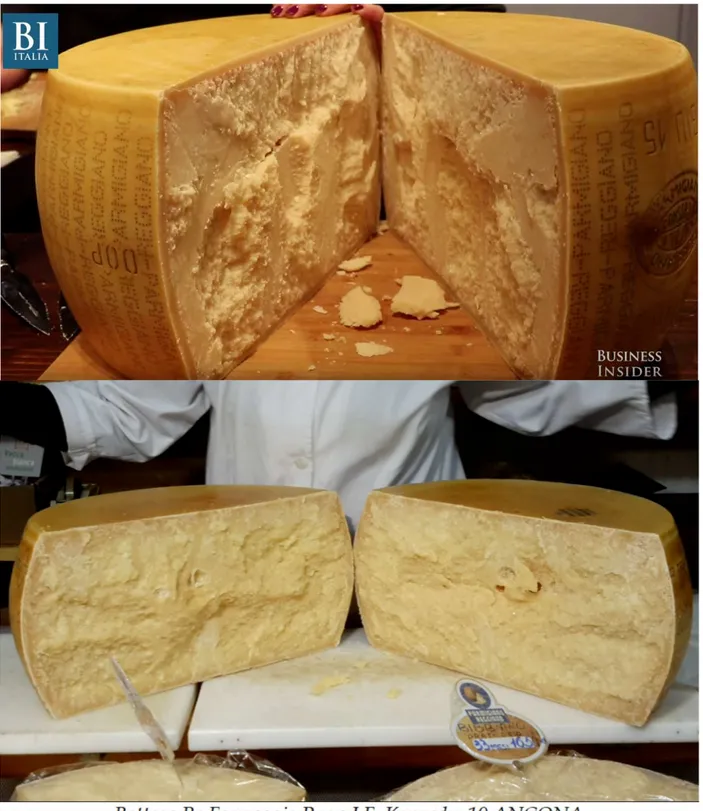 Figure 65 Grainy Texture of Fracture Surfaces for a 36-months Parmigiano Reggiano cheese