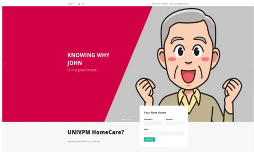 Figure 11: Univpm HomeCare Web App Main Page 