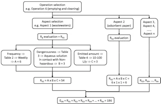 Figure 1. Evaluation of Environmental Risk Index: Schematic view. 