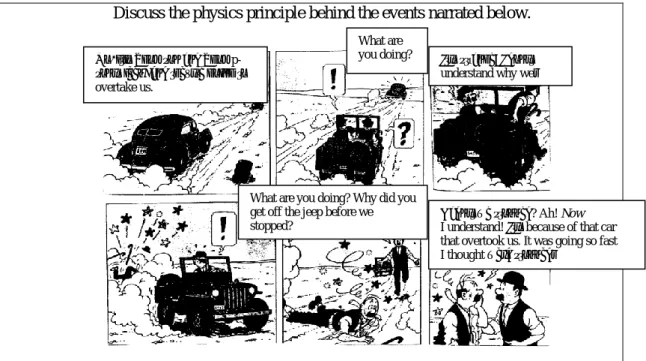 Fig. 9. Activity 8. Tintin and relative speed. The comic as a resource to model relative speed 
