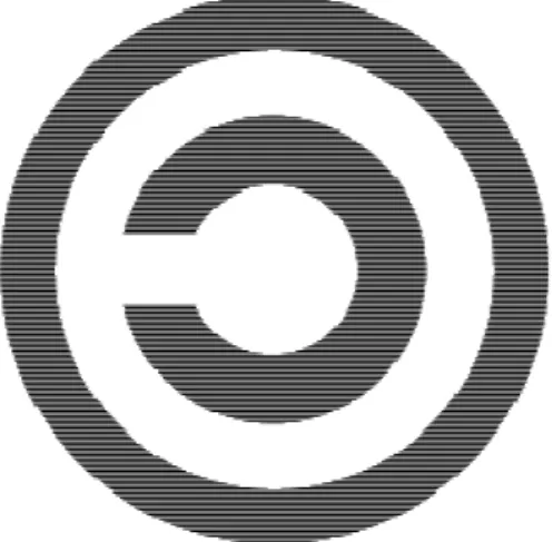 Figura 7. Logo de las licencias copyleft (la inversión del logo de copyright) 