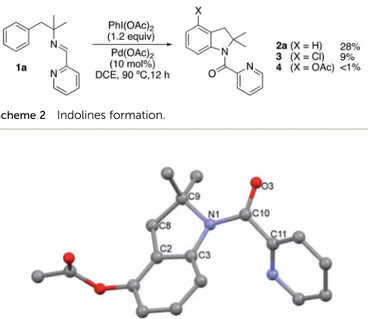 Fig. 1 Crystal structure of indoline 4. Hydrogen atoms have been