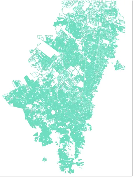 Ilustración 4. Plano territorial de Bogotá. Fuente: CATASTRO 