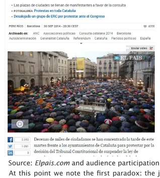 Figure 3 - News story published on Elpais.com and audience  participation